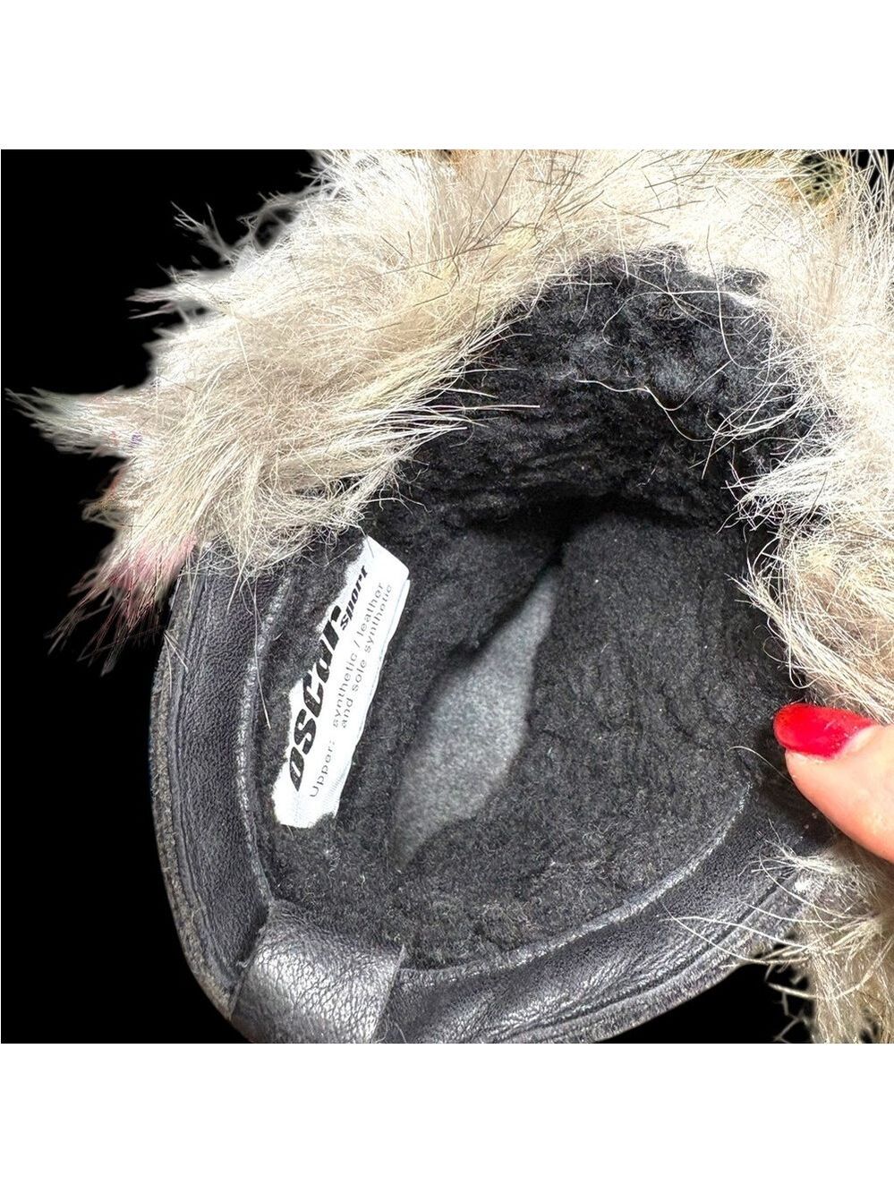 Oscar Sport-Après-Ski Winter Boots. Suede/Fur Boho Sz 8. Made in Italy. EUC!!! - Picture 14 of 16